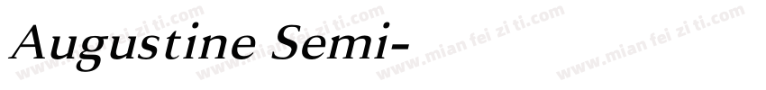 Augustine Semi字体转换